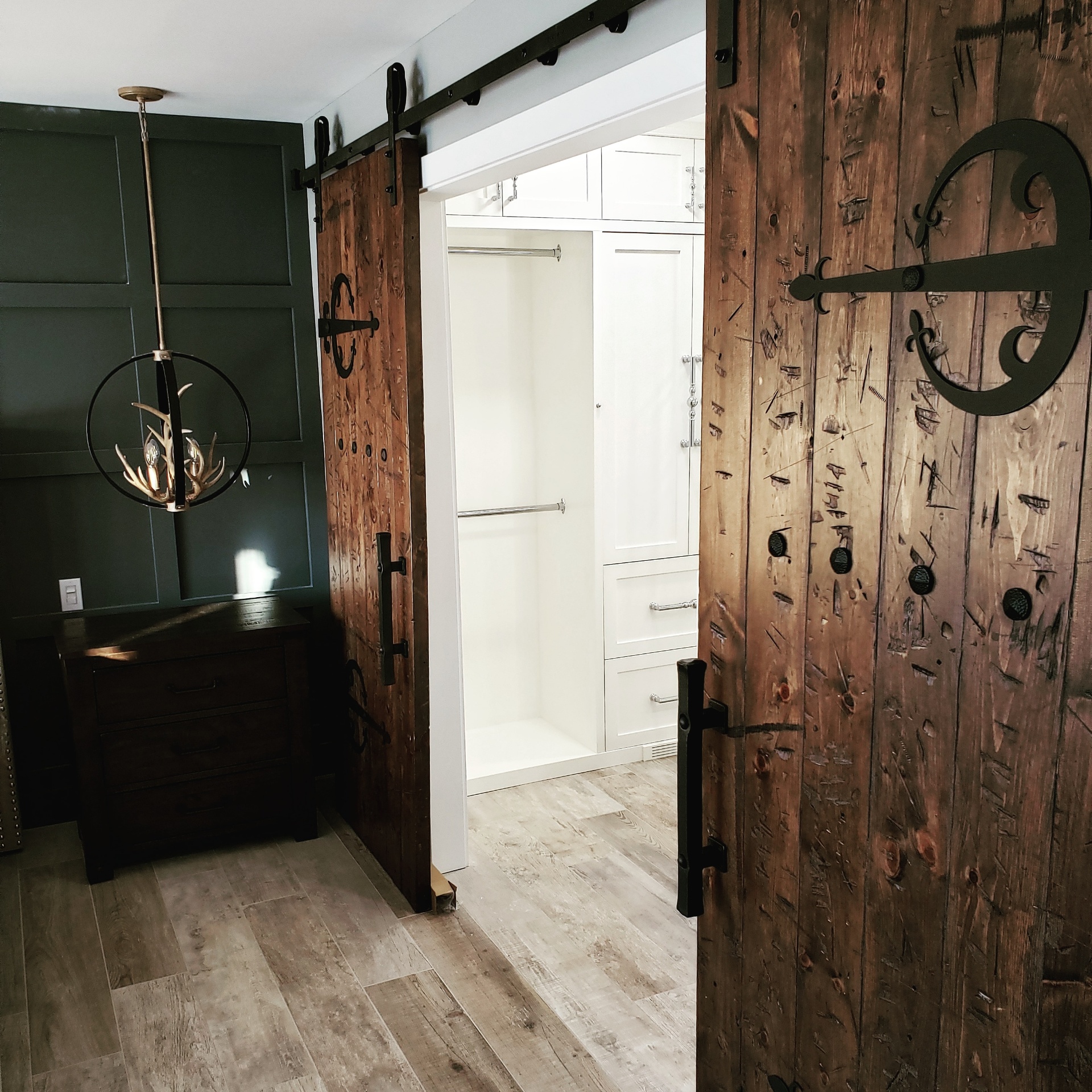 Castle Barn Door Closet