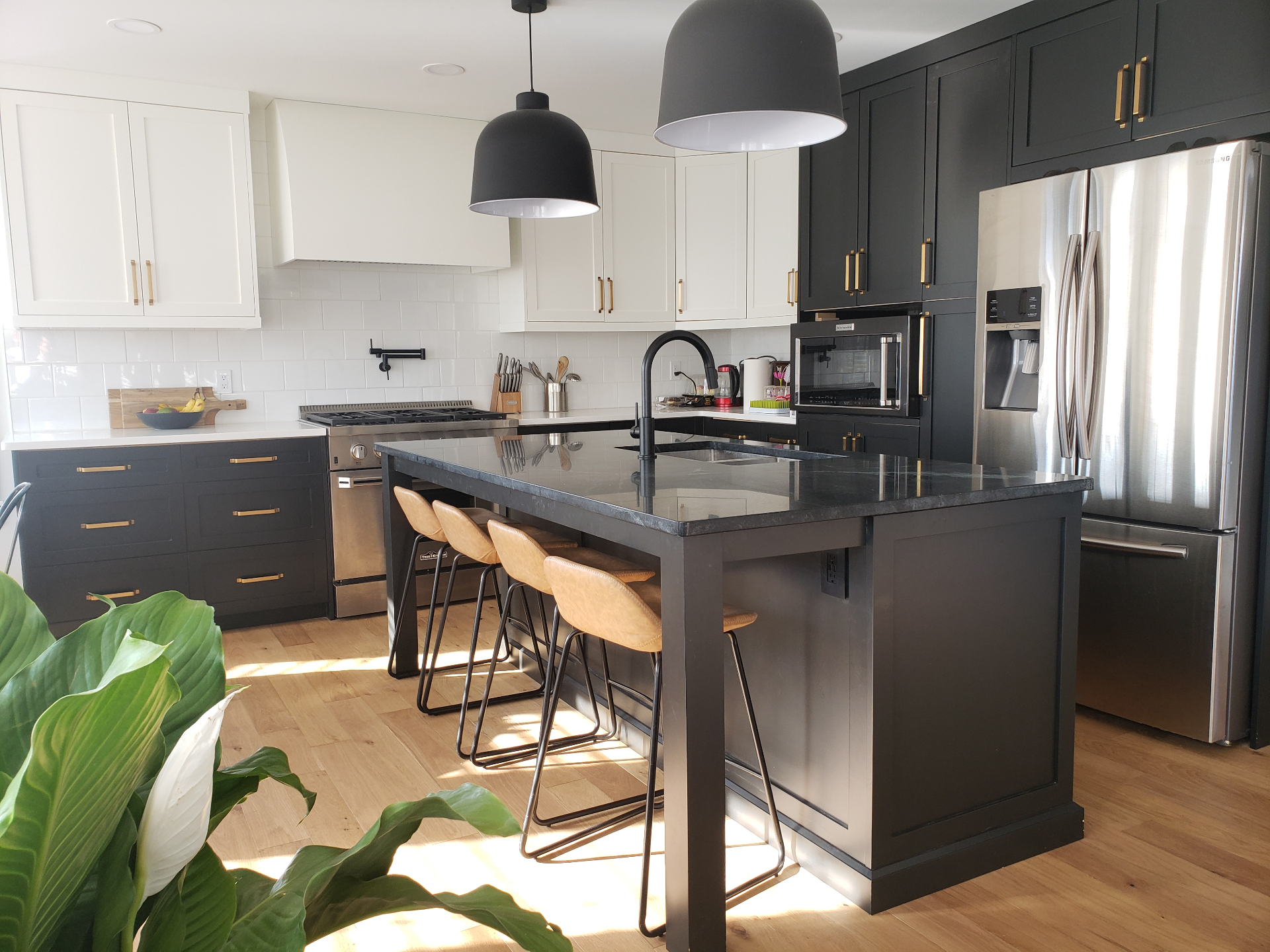 Black & Brass Kitchen